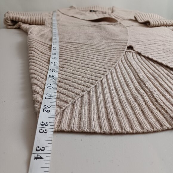 Sisters Open Front Vine Knit Cocoon Cardigan - Picture 13 of 16